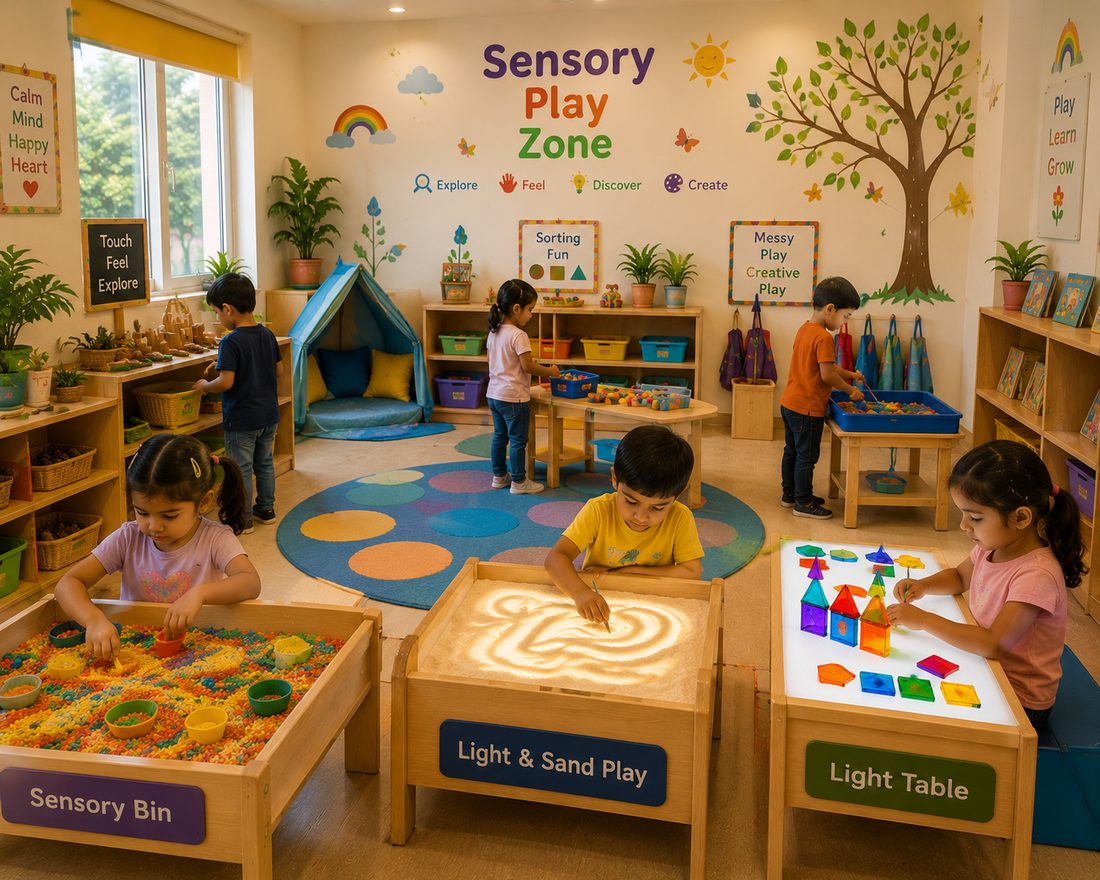 Sensory play zone at Little Ryders