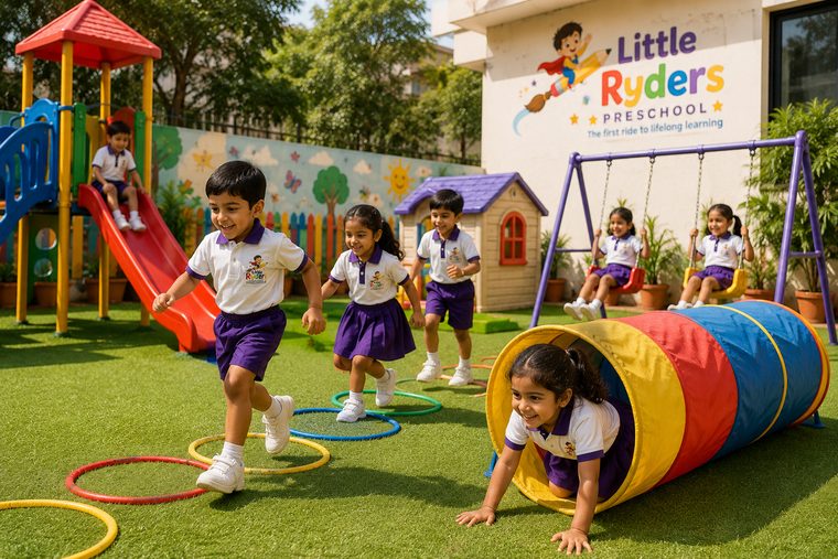 Children at outdoor play