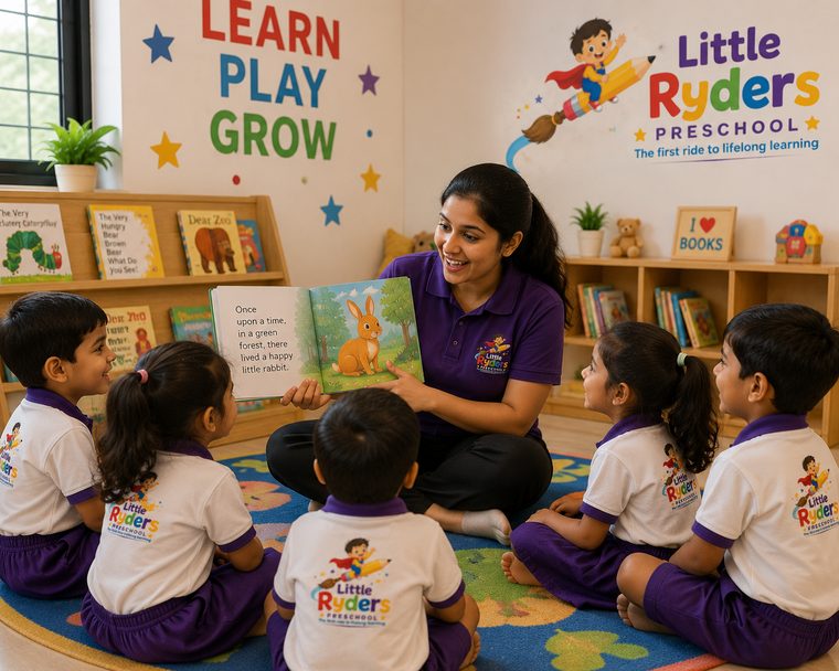 Story time at Little Ryders