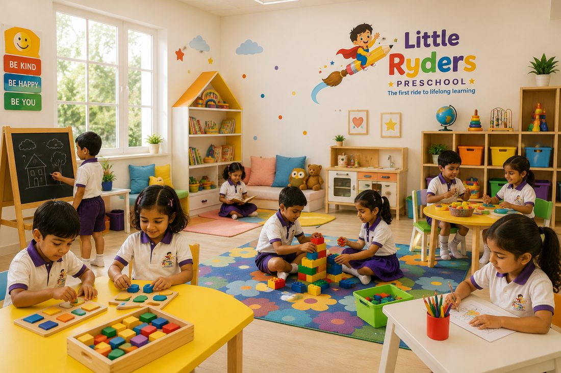 Children playing and learning at Little Ryders